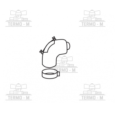 PROTHERM Koleno Ø 60/100 mm – 90° s inšpekčným otvorom K1KR 0020257011