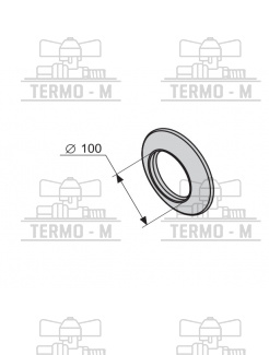 PROTHERM Ružica silikónová Ø 100 mm – vonkajšia SR1D 5301