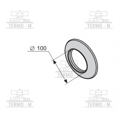 PROTHERM Ružica silikónová Ø 100 mm – vonkajšia SR1D 5301