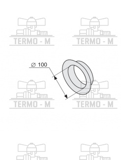 PROTHERM Ružica plastová Ø 100 mm – vnútorná SR3D 5302