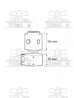 PROTHERM Adaptér na dymovody A25KM Ø 80/125 mm 0020189629