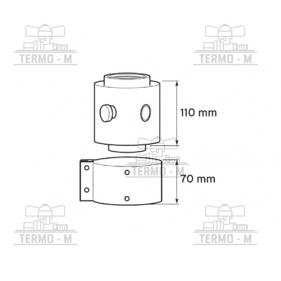 PROTHERM Adaptér na dymovody A25KM Ø 80/125 mm 0020189629