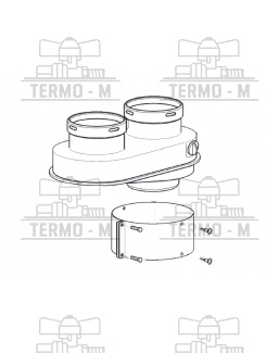 PROTHERM Člen rozdvojovací 2 x Ø 80 mm (pre kotly Medveď Condens) R2KM 0020221288