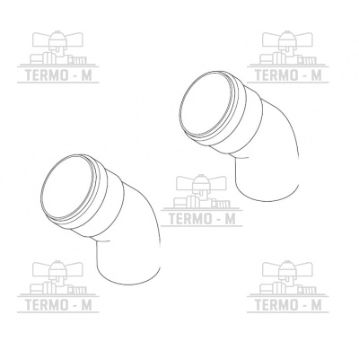 PROTHERM Koleno Ø 80 mm – 45° (2ks) K21K 0020257030