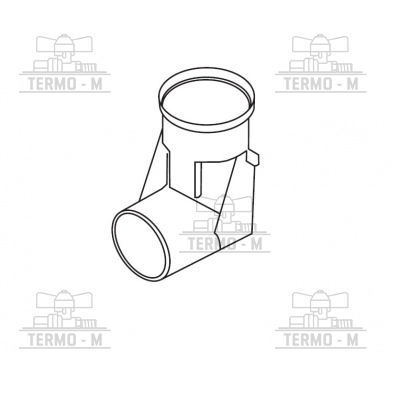 PROTHERM Koleno s podperou Ø 80 mm – 90° K2KP 0020267687