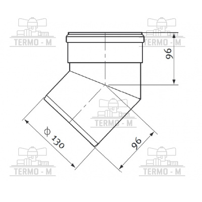 PROTHERM Koleno Ø 130 mm – 45° (2ks )K31K 0020079307