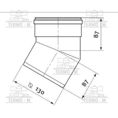 PROTHERM Koleno Ø 130 mm – 30° (2ks) K32K 0020079308