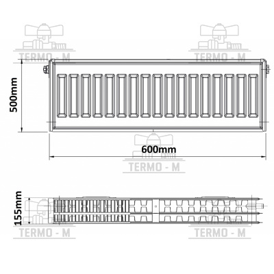 KORADO 33K 500 x 600   BOCNE PRIPOJENIE