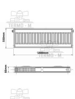 KORADO 20R 550 x 1400   BOCNE PRIPOJENIE